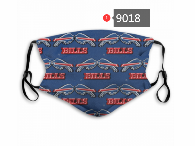 2020 NFL Buffalo Bills Dust mask with filter->nfl dust mask->Sports Accessory